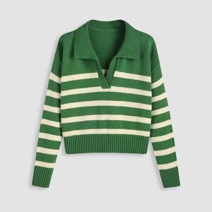 Cider knit polo sweater